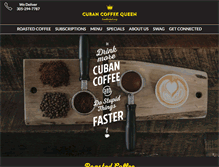 Tablet Screenshot of cubancoffeequeen.com